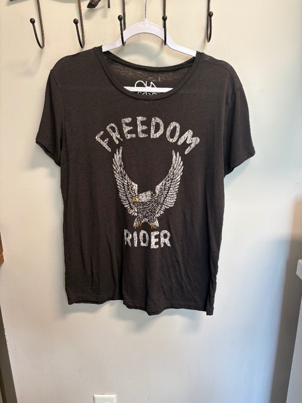 Chaser Black Freedom Rider T-Shirt size Large